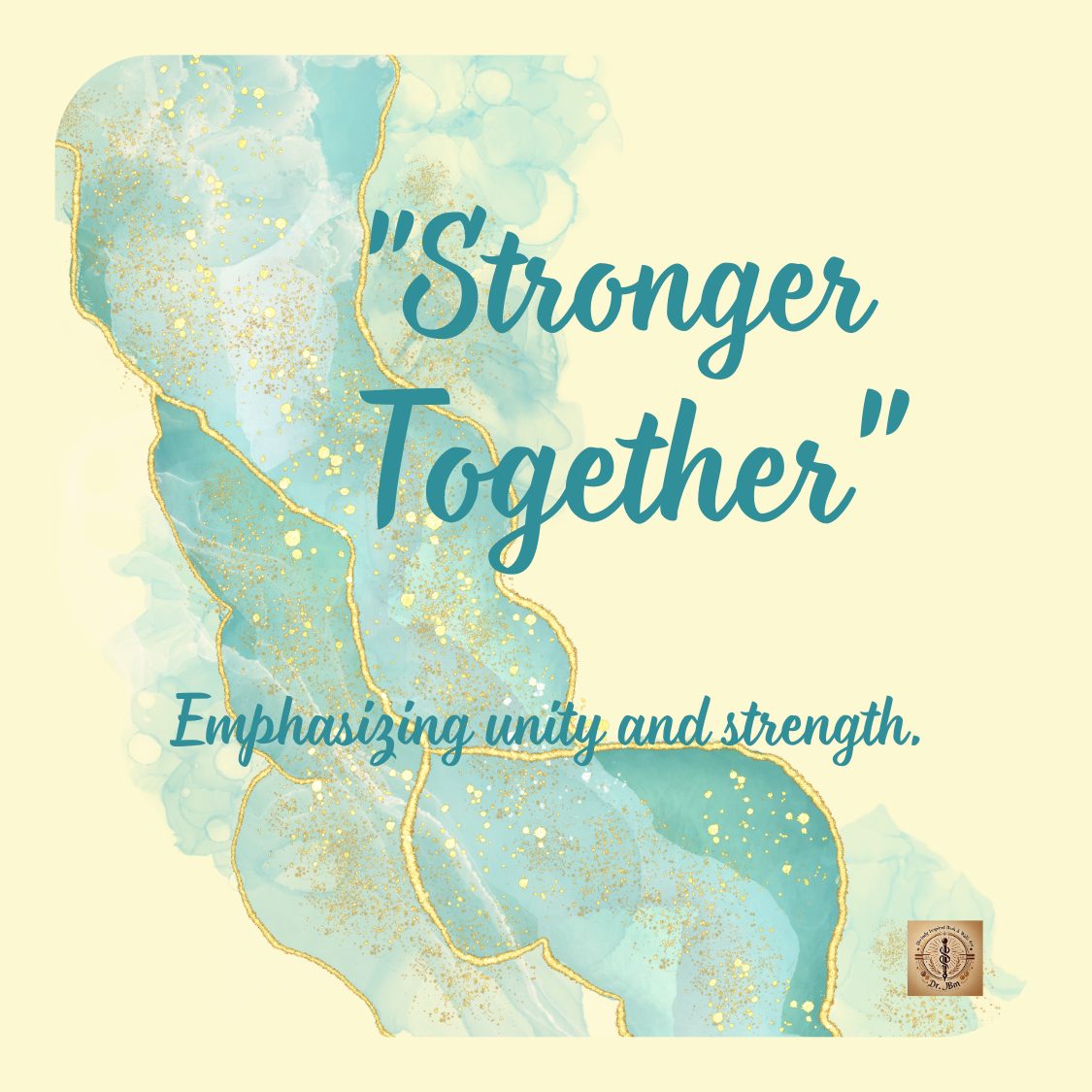 Together We Rise - A Reminder of Collective Strength Coaster Set